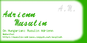 adrienn musulin business card